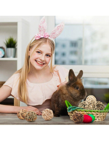 Bolas de Hierba para Masticar Bac-kitchen 6.1 cm - 17 Pcs