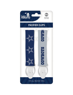 Clip de Chupete Unisex Baby Fanatic 2-Pack NFL Dallas Cowboys 2