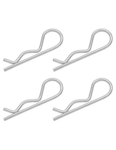 4 R Clips Pasadores de Enganche Acero Inoxidable 75mm Bonsicoky