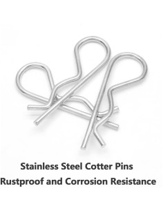 4 R Clips Pasadores de Enganche Acero Inoxidable 75mm Bonsicoky 2