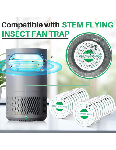 20 Almohadillas de Pegamento Qualirey para Trampa STEM 10 cm