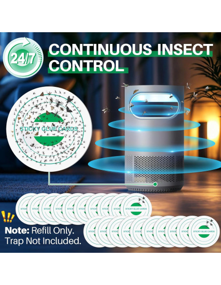 20 Almohadillas de Pegamento Qualirey para Trampa STEM 10 cm