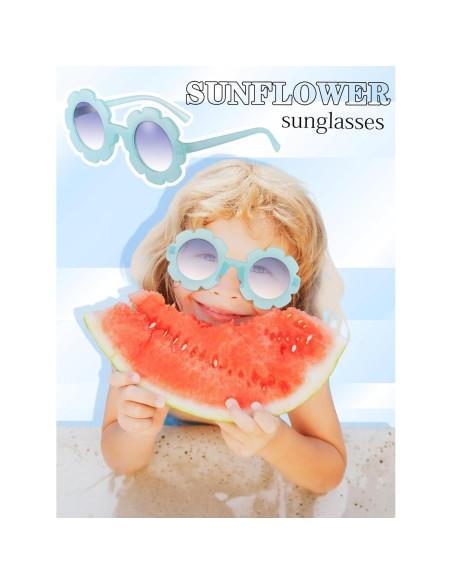 Gafas de Sol para Niñas Geyoga 12 Pcs Coloridas con Flores