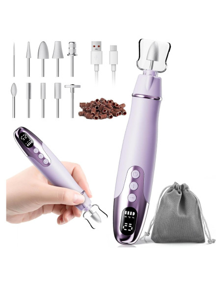 Kit de Manicura y Pedicura Aleanu - Taladro Inalámbrico 10 Velocidades
