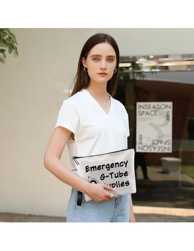 Bolsa Cosmética G Tube Lona 23x18 cm Ecológica y Práctica