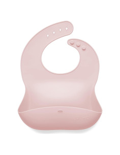 Babero de Silicona Impermeable Ali+Oli Rosa Verdadero