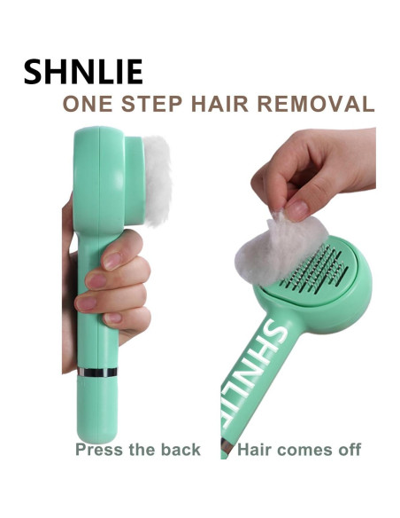 Cepillo de Aseo para Gatos Shnlie 3 en 1 Blanco - Autolimpiante