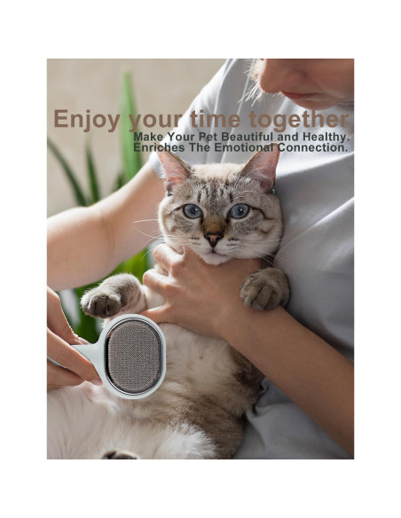 Cepillo de Aseo para Gatos Shnlie 3 en 1 Blanco - Autolimpiante