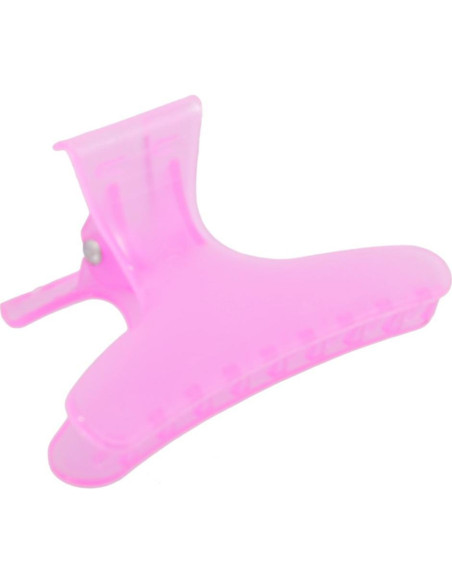 12 Clips de Plástico Mariposa Qfauto para Cabello 8cm Multicolor