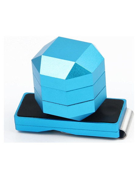 Soporte de Tiza de Billar Wokyo 3 Capas Aluminio Azul
