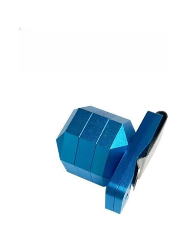 Soporte de Tiza de Billar Wokyo 3 Capas Aluminio Azul