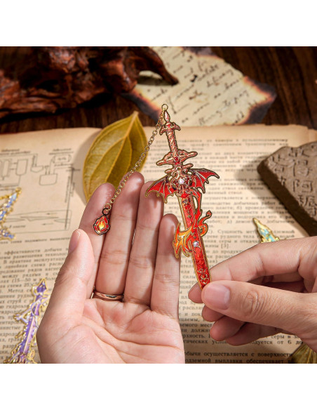 4 Marcadores de Libros de Espada VYRANA - Accesorios de Lectura