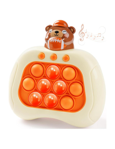 Juego de Empujar Pop Oso Marrón QBvuj Antiestrés 3+ Años