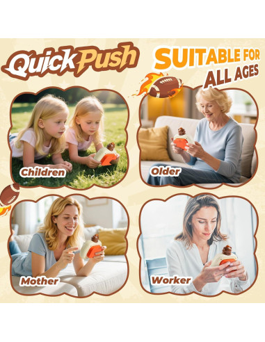 Juego de Empujar Pop Oso Marrón QBvuj Antiestrés 3+ Años