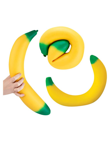 Juguete Antiestrés ORB Easy Sqweezy Banana Gigante 1.83m