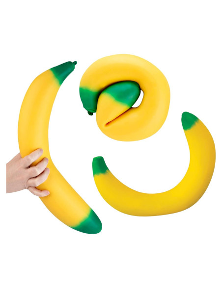 Juguete Antiestrés ORB Easy Sqweezy Banana Gigante 1.83m