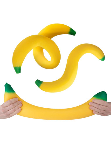 Juguete Antiestrés ORB Easy Sqweezy Banana Gigante 1.83m