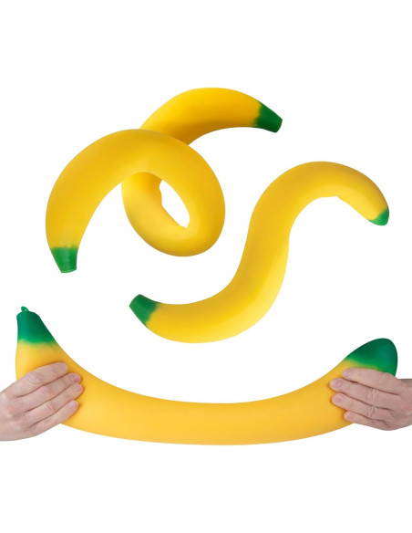 Juguete Antiestrés ORB Easy Sqweezy Banana Gigante 1.83m