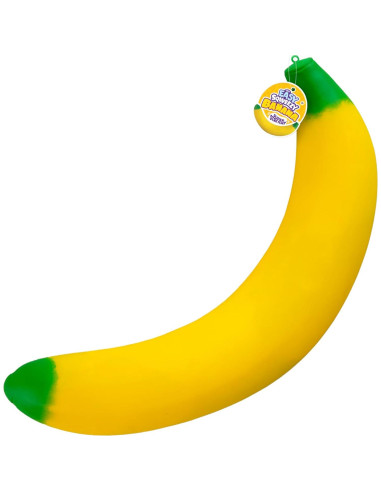 Juguete Antiestrés ORB Easy Sqweezy Banana Gigante 1.83m