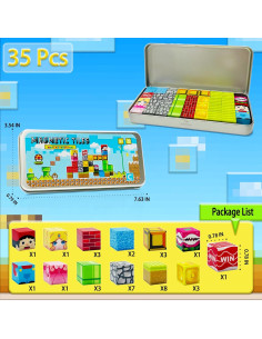 Bloques Magnéticos para Niños 35PCS - Viaje y Aprendizaje STEM 2