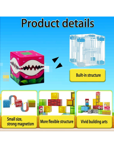 Bloques Magnéticos para Niños 35PCS - Viaje y Aprendizaje STEM