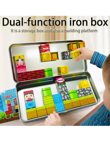 Bloques Magnéticos para Niños 35PCS - Viaje y Aprendizaje STEM