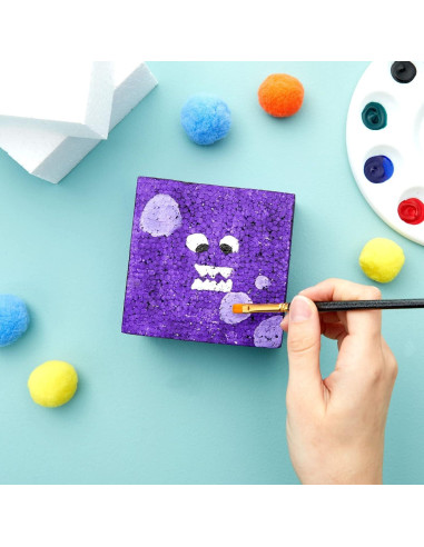 Bloques de Espuma Juvale para Manualidades y Arreglos Florales - 20 Piezas, 10.16x10.16x5.08 cm, Blanco