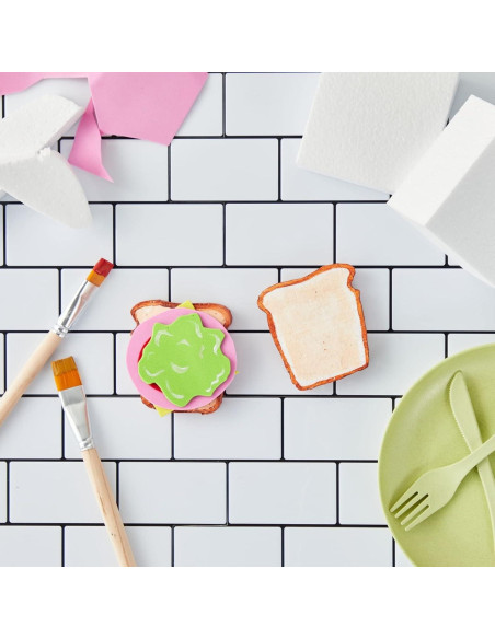 Bloques de Espuma Juvale para Manualidades y Arreglos Florales - 20 Piezas, 10.16x10.16x5.08 cm, Blanco