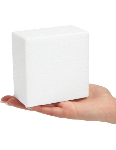 Bloques de Espuma Juvale para Manualidades y Arreglos Florales - 20 Piezas, 10.16x10.16x5.08 cm, Blanco