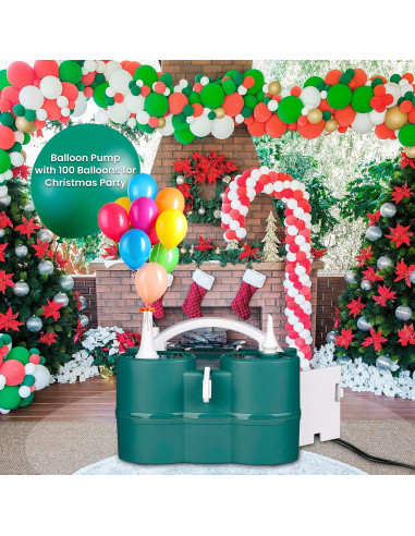 Bomba de Aire Eléctrica 3-en-1 Hoolicute para Inflables y Globos