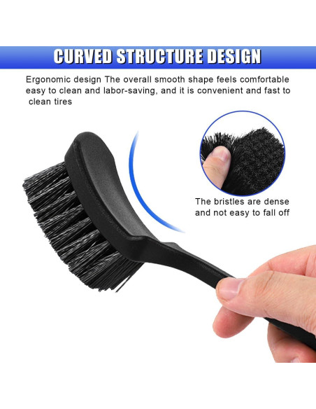 Cepillo para Ruedas de Auto GAOLAOSY 20.5x6.1cm Negro