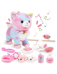 Gato de Peluche Electrónico Interactivo deAO 30 cm