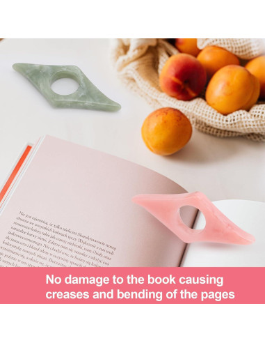 Soporte de Página para Dedos Kartterfly 2Pack Rosa y Verde Oliva