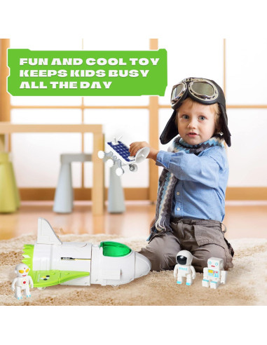 Juguete Nave Espacial Jomifin Verde con Luces y Sonido