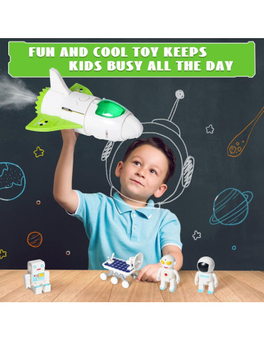 Juguete Nave Espacial Jomifin Verde con Luces y Sonido