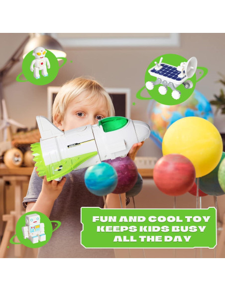 Juguete Nave Espacial Jomifin Verde con Luces y Sonido