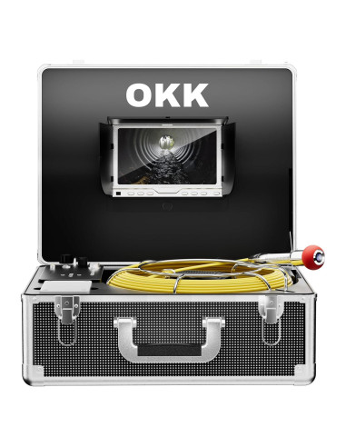 Cámara de Alcantarillado OKK 30m con Pantalla 7" HD y DVR
