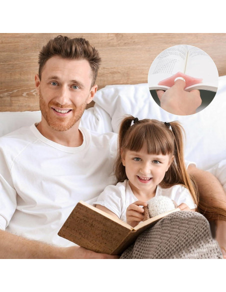 Soporte de Página para Dedos Kartterfly 2Pack Rosa y Verde Oliva