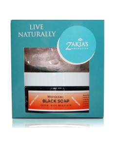 Kit Jabón Negro Marroquí Zakia 226.8g + Guante Kessa