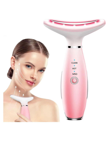 Masajeador Facial Galvánico TLINNA con Luz Roja y Calor