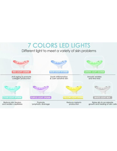 Masajeador Facial Galvánico TLINNA con Luz Roja y Calor