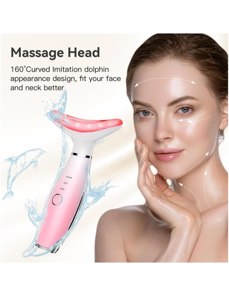 Masajeador Facial Galvánico TLINNA con Luz Roja y Calor