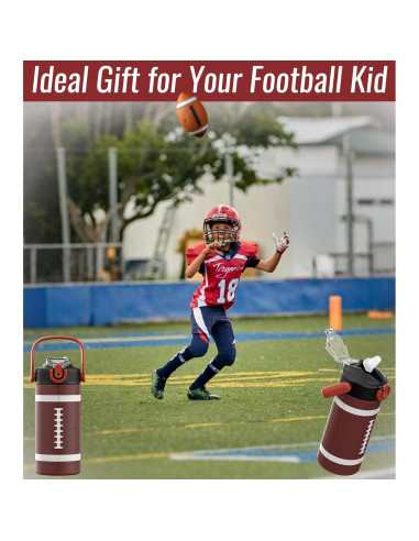 Botella de Agua Aislada MYFOREST 400ml Fútbol Americano