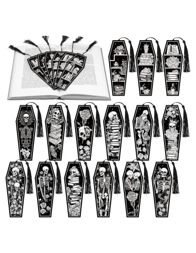 120 Marcadores de Libros Kolldenn Esqueleto Halloween 5.6x15 cm