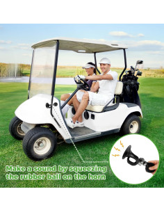 Claxon Retro 10L0L para Carrito de Golf y Bicicleta - Negro 2