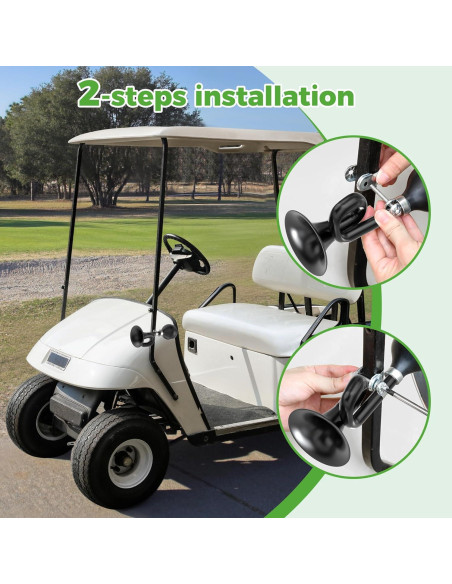 Claxon Retro 10L0L para Carrito de Golf y Bicicleta - Negro