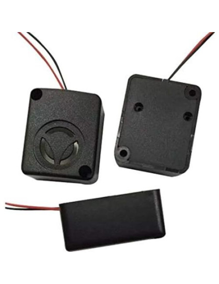 Sirena de Alarma Mini Piezo Wishiot 12V DC 110dB - Paquete de 5