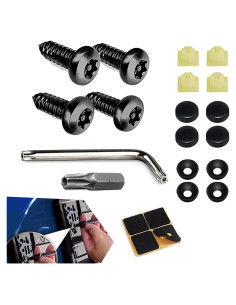 Juego de 4 Tornillos Antirrobo Torx Jewkot para Matrícula