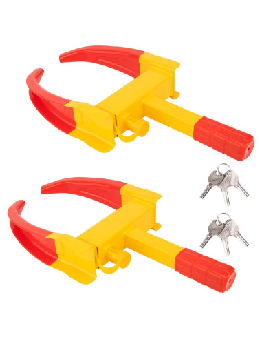 Bloqueo de Rueda de Remolque MAHOOMMAKH Amarillo Universal