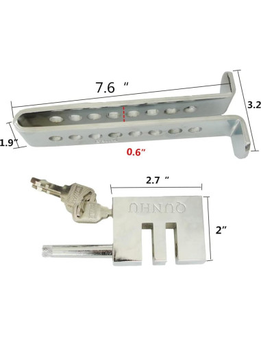Bloqueo de Freno de Coche WJSKDQ Antirrobo Acero Inoxidable